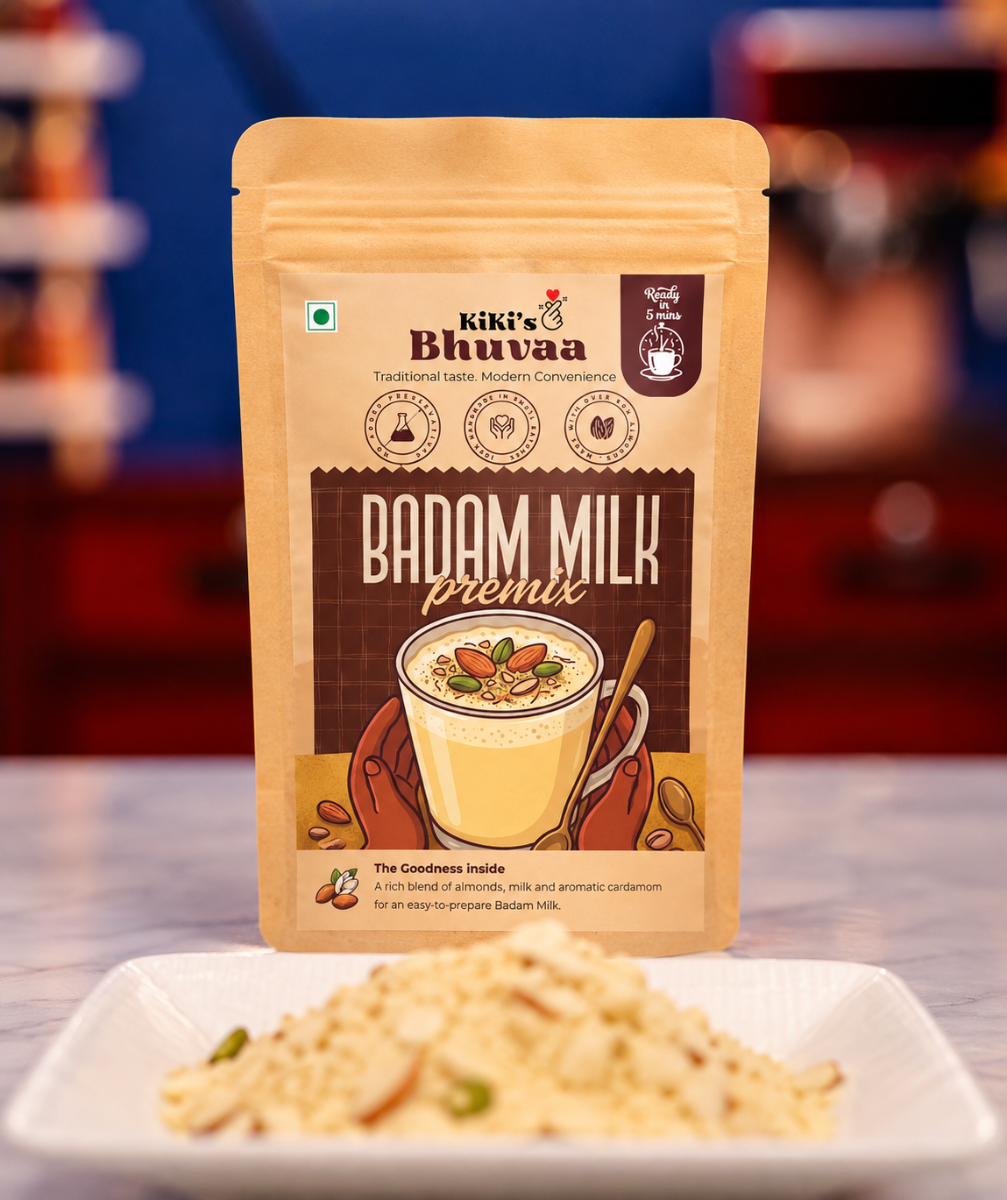 Badam Milk Premix  - Traditional Premix by Kiki's Bhuvaa
